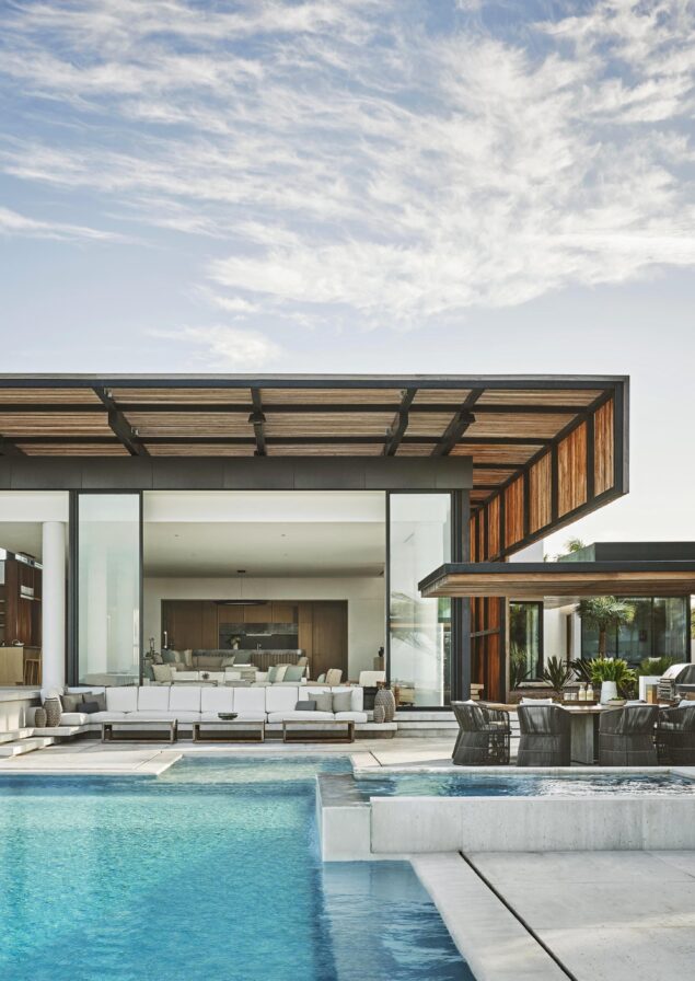 Modern Four Seasons Los Cabos at Costa Palmas luxury villa, patio area and exclusive plunge pool.