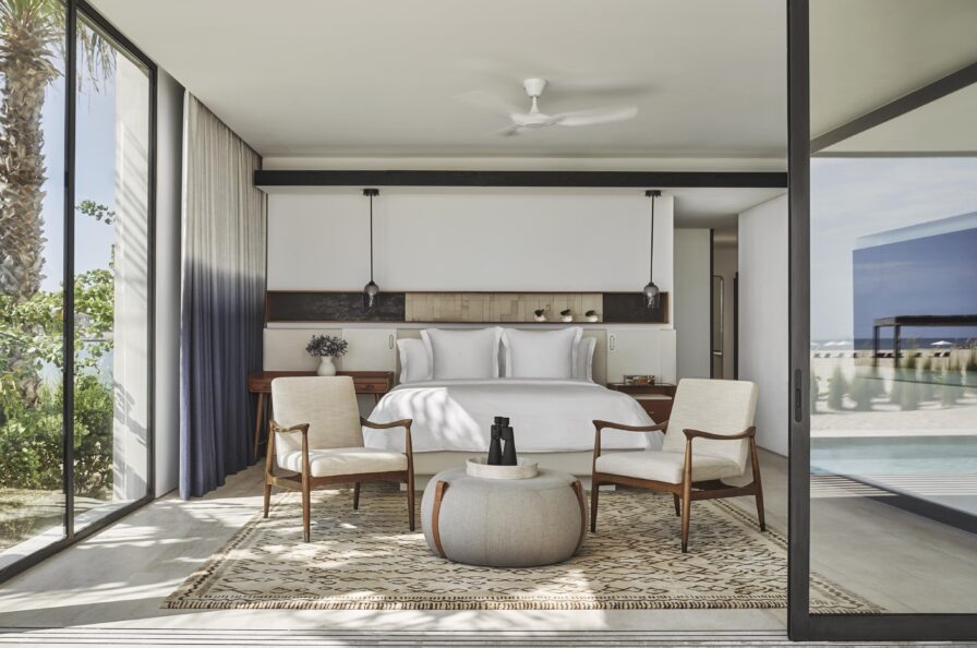 Costa Palmas open air luxury casita with natural tones