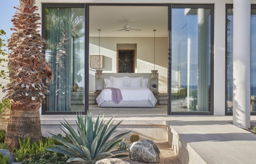 Four Seasons Los Cabos at Costa Palmas resort luxury villa interior view with floor to ceiling windows
